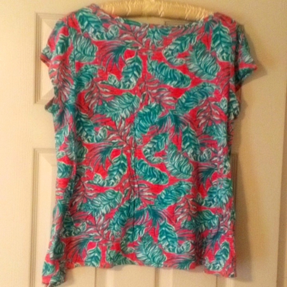 CASEY KEY Top - Leaf Pattern - Picture 2 of 4
